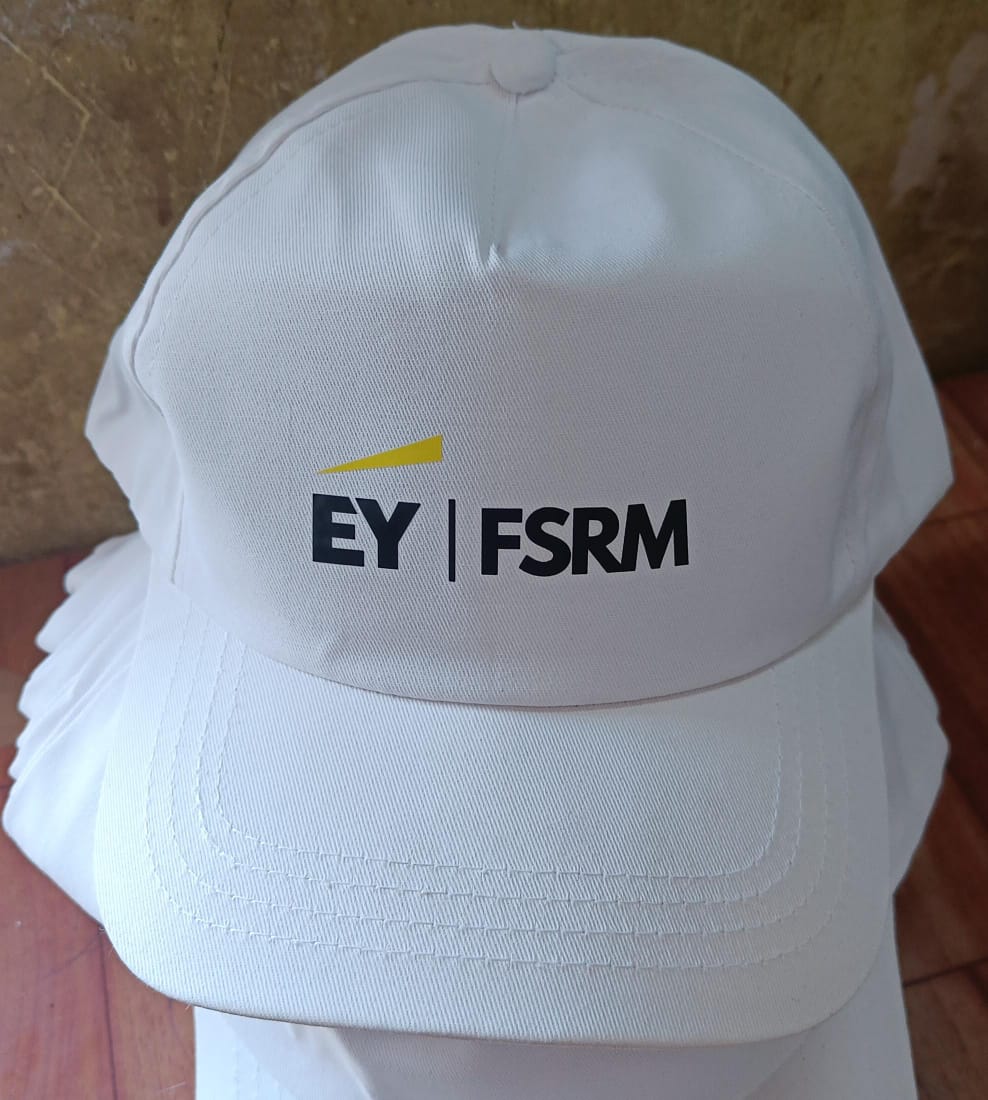 EY | FSRM — Premium White Cap — branded by Lamten